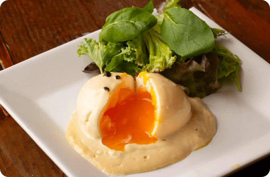 竹鶏ファームの半熟玉子と自家製マヨネーズのウフマヨネーズ